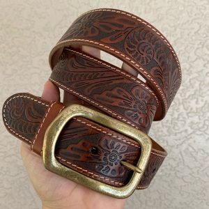 Mens genuine leather belt size 46